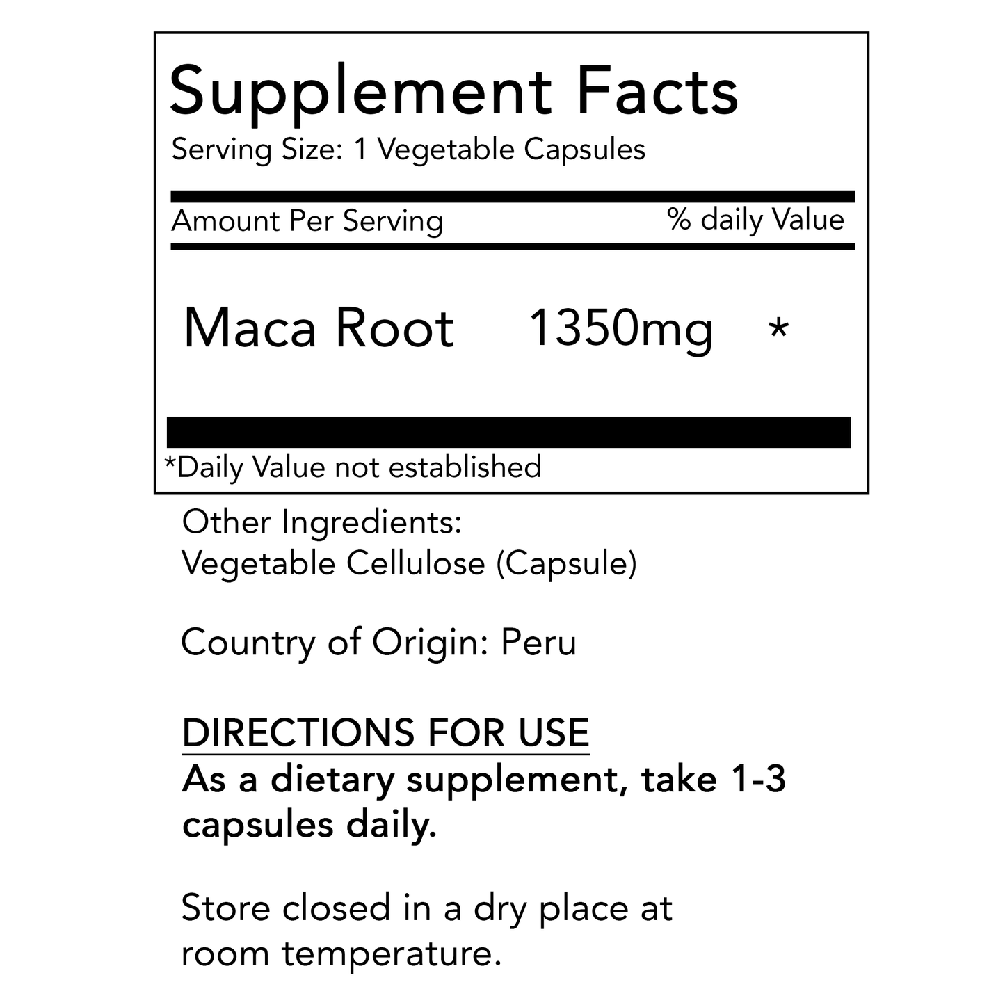 Maca Root Capsules