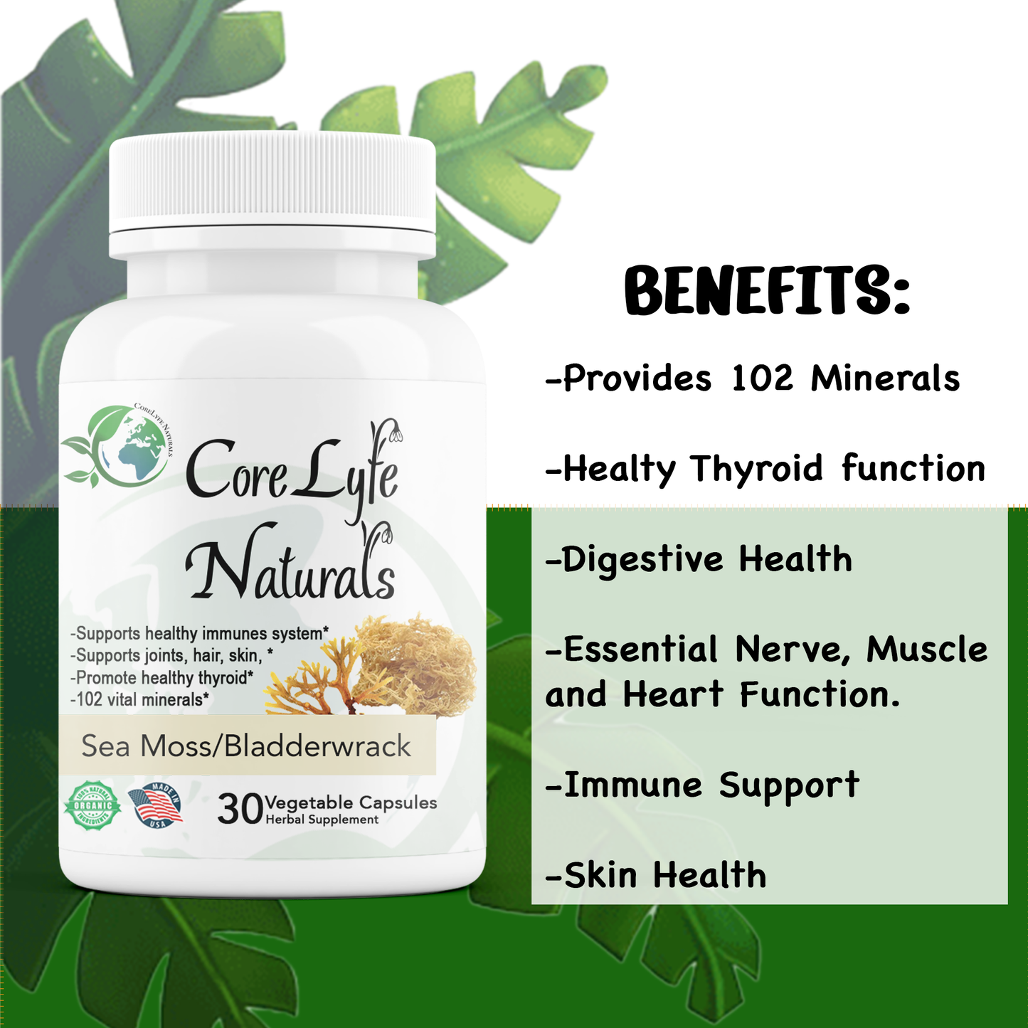 SeaMoss/Bladderwrack Capsules